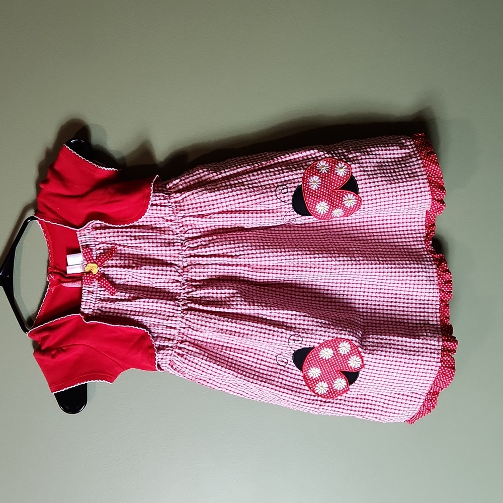 Youngland dress with ladybugs
